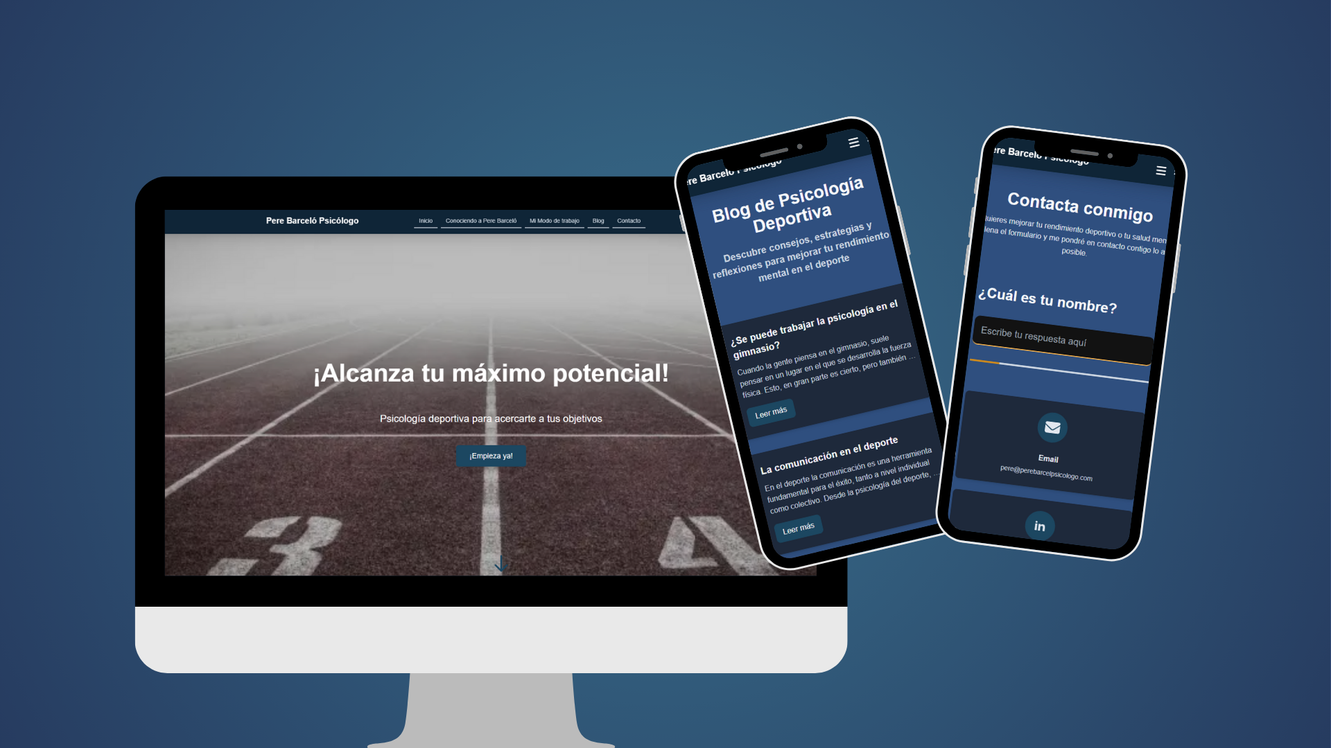 Screenshot of Psychology Website